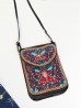 Hand-made Beaded Butterfly Faux Leather Mini Purse